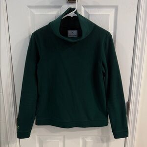 Dudley Stephens Park Slope Dark Green Vello Fleece Women's Sweater